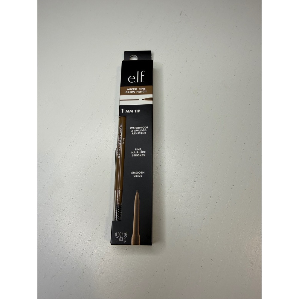 e.l.f. Micro-Fine Brow Pencil Taupe 1mm Tip Waterproof Smudge-Resistant New